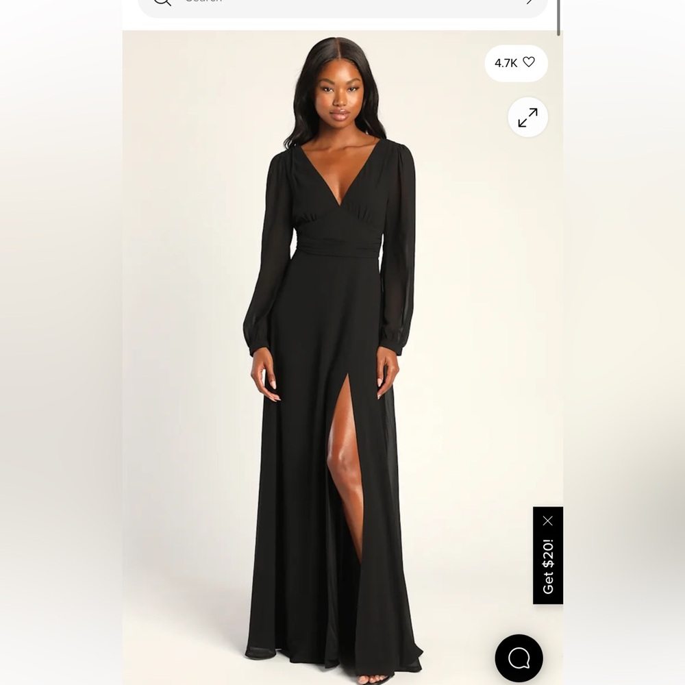 Elegant Black Evening Gown